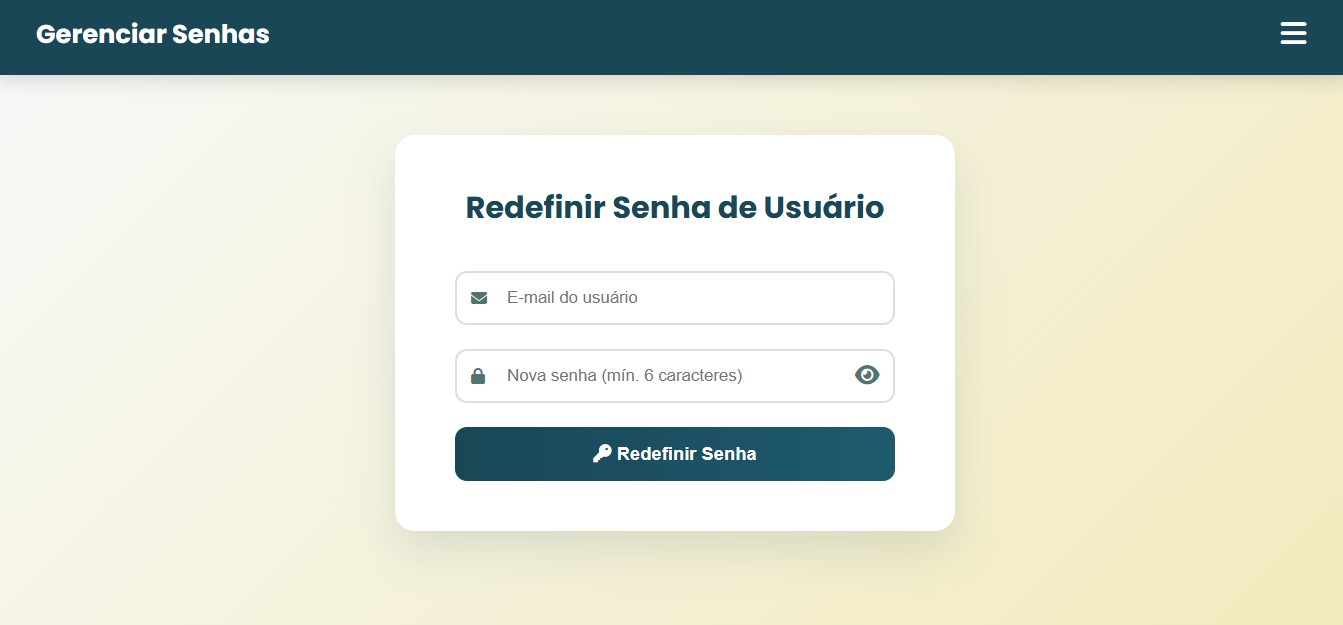 Gerenciador de senhas